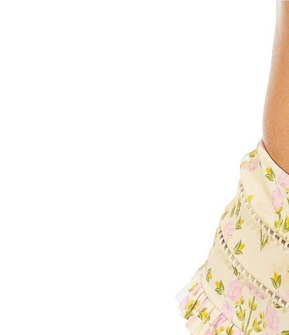 A Loves A Pretty Posey Ruffle High Waisted Swim Bottom Product Image