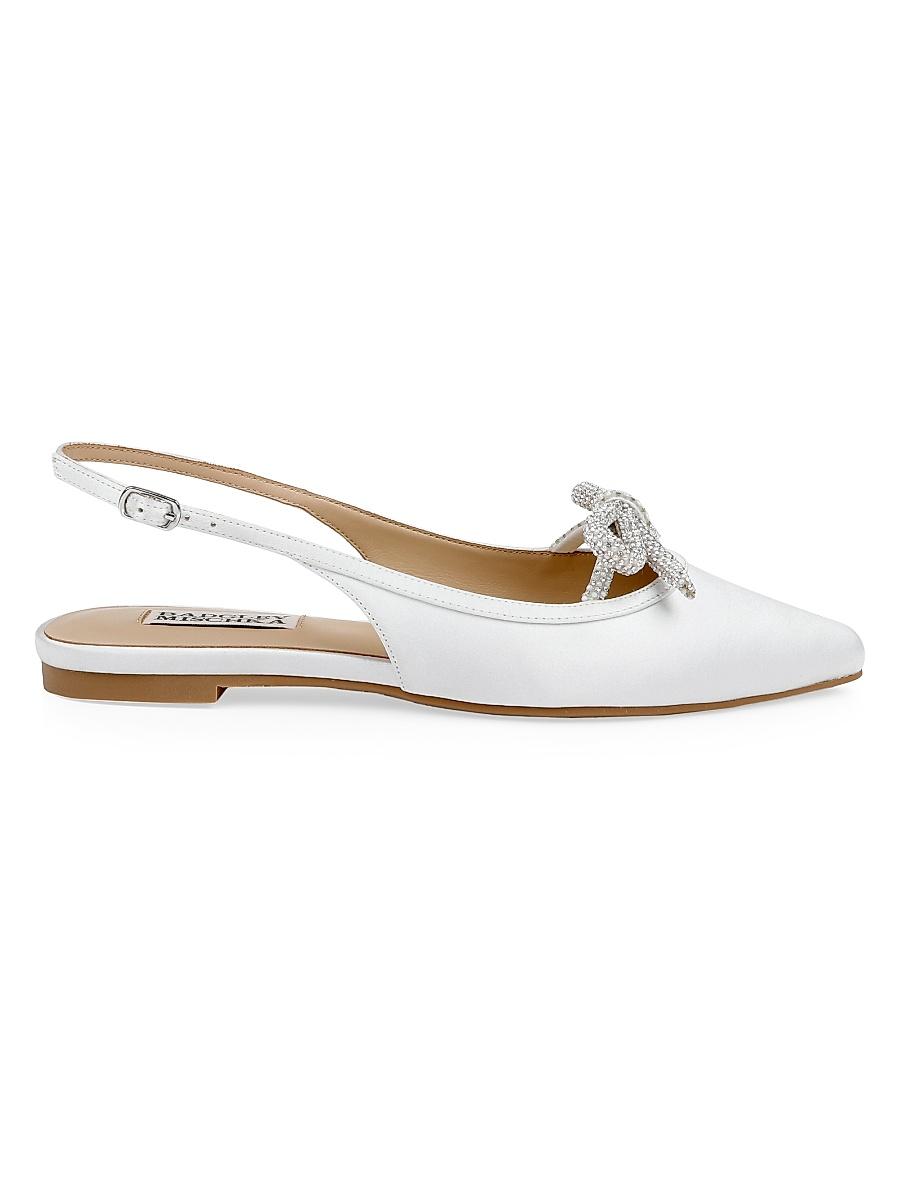 Womens Genesis Bow Satin Slingback Flats Product Image