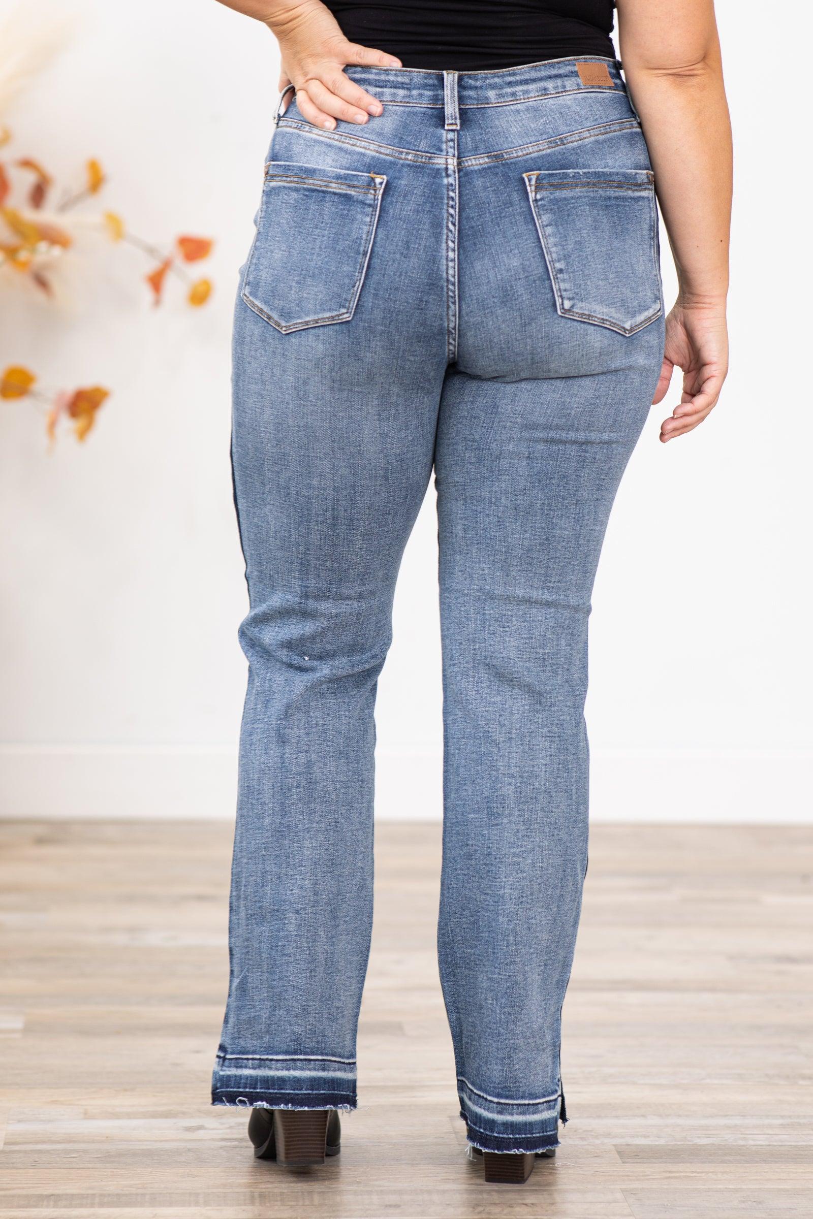 Judy Blue Contrast Side Seam Jeans Product Image