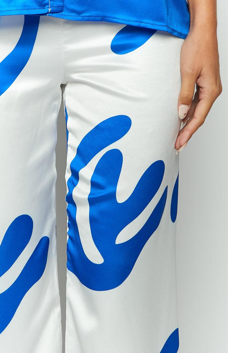 Karren Blue Print Pants Baby Product Image