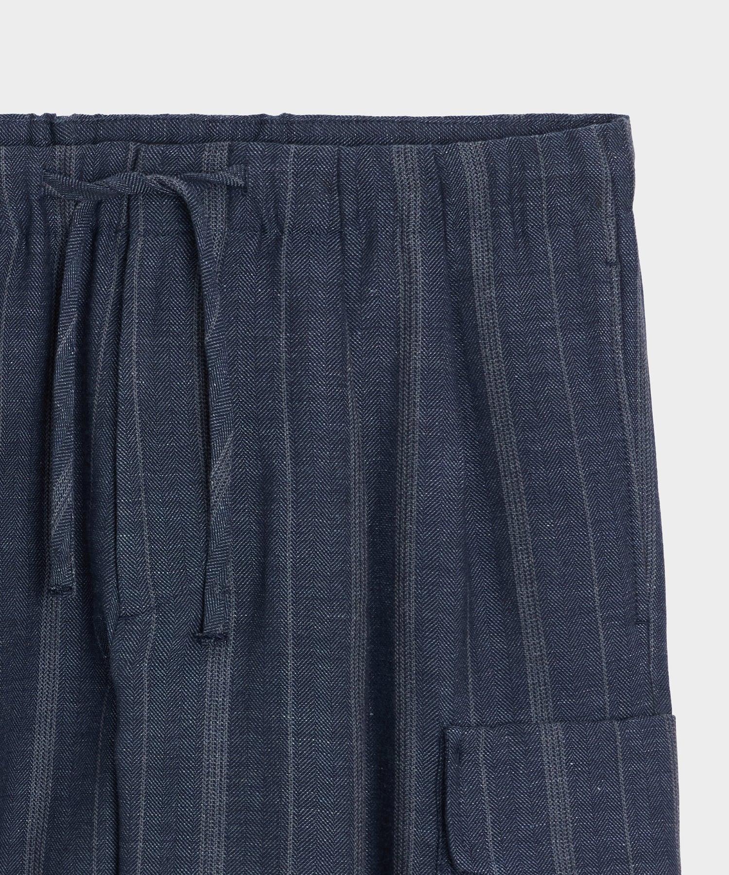 Italian Wool-Linen Cargo Short Product Image
