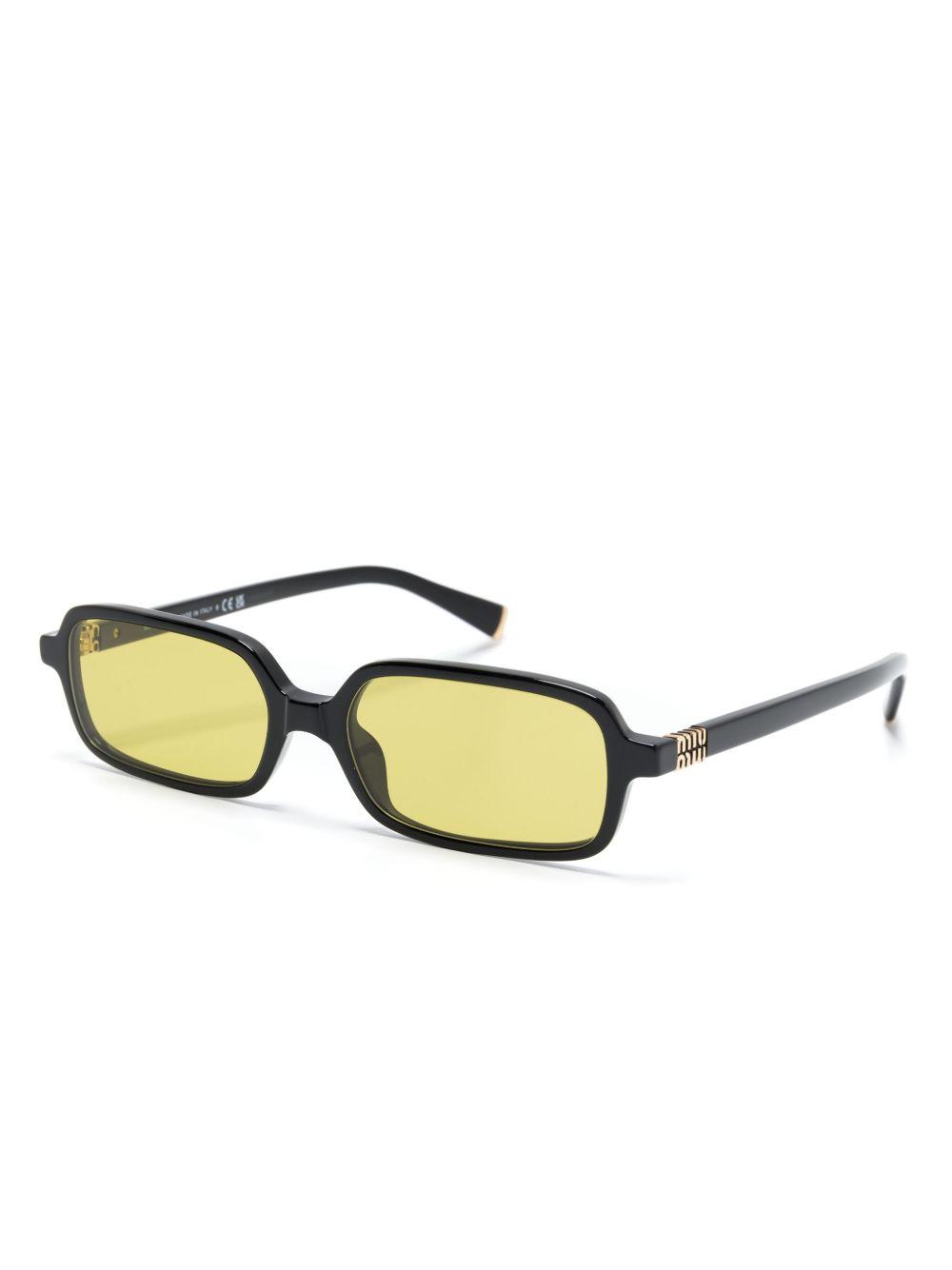logo-plaque rectangle-frame sunglasses Product Image