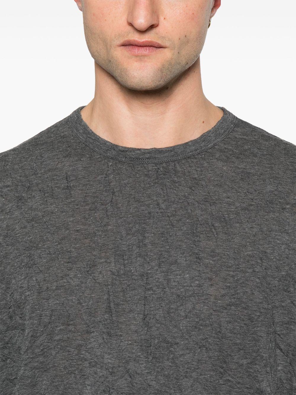 OUR LEGACY Box T-shirt Worn Black Legacy Jersey In Gray Product Image