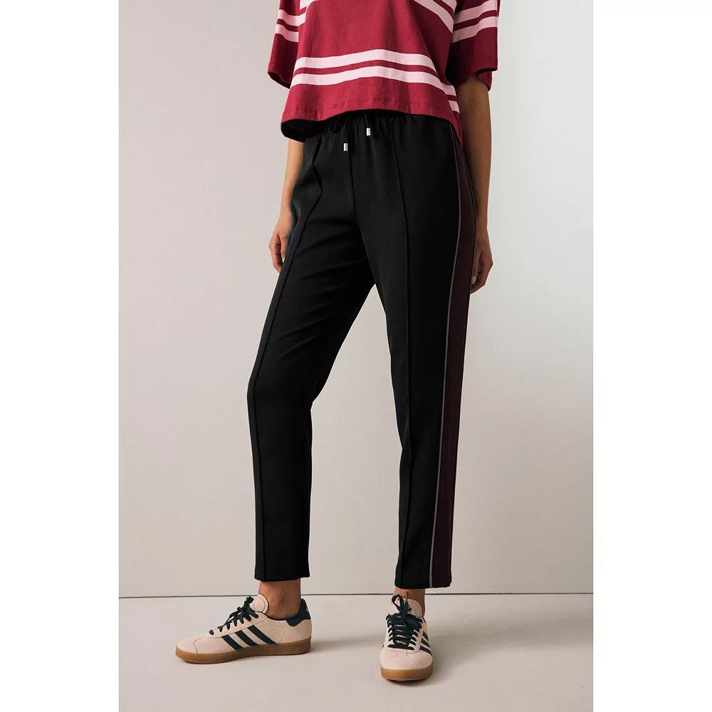 Women's NEXT Black Tapered Track Pant Trousers, Size: 12 REG Product Image