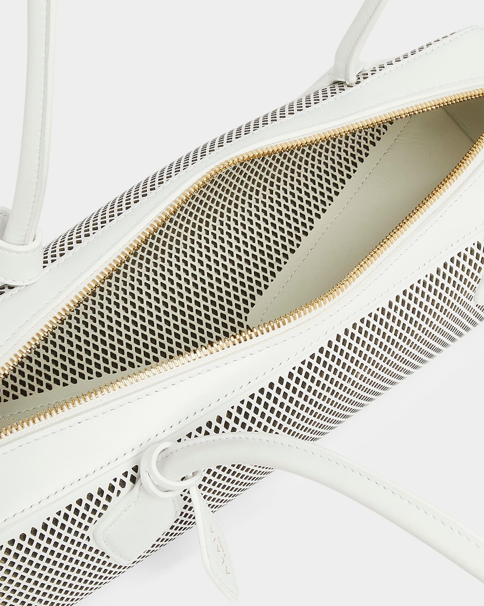 Le Teckel Medium Shoulder Bag in Fishnet Leather Product Image