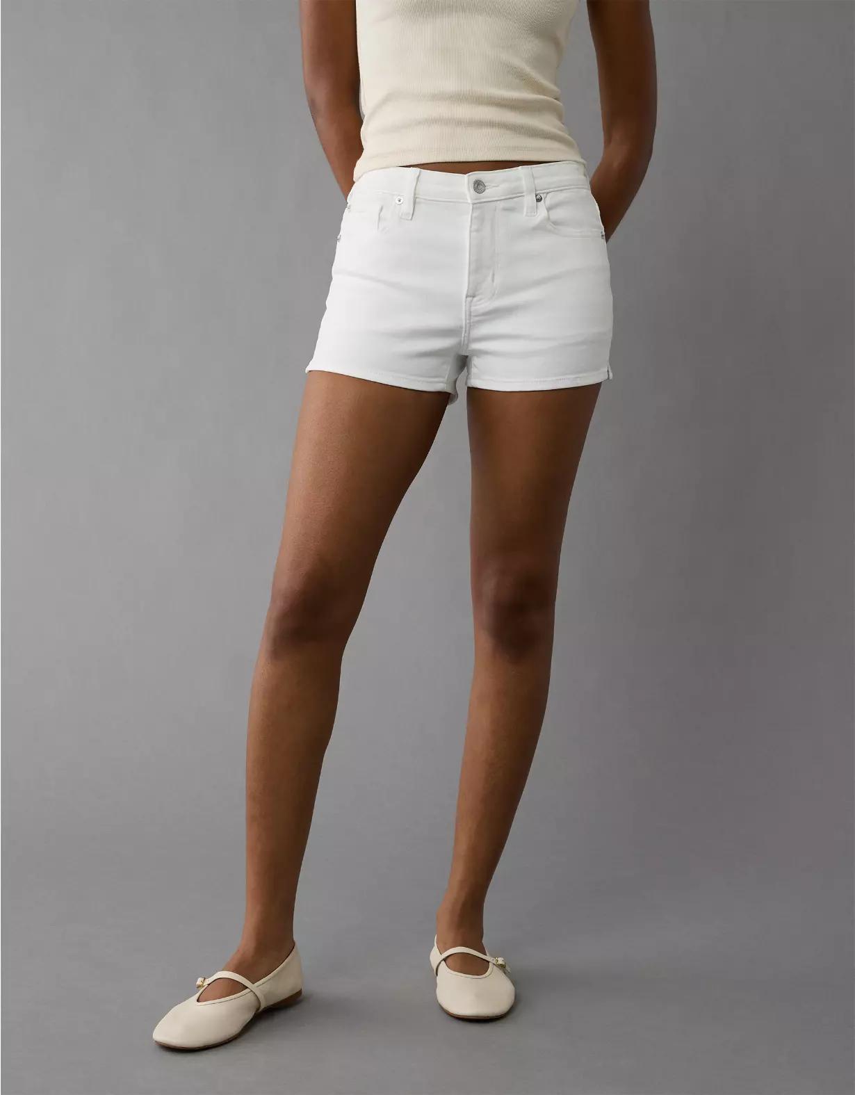 AE Next Level High-Waisted Denim Short Short Product Image