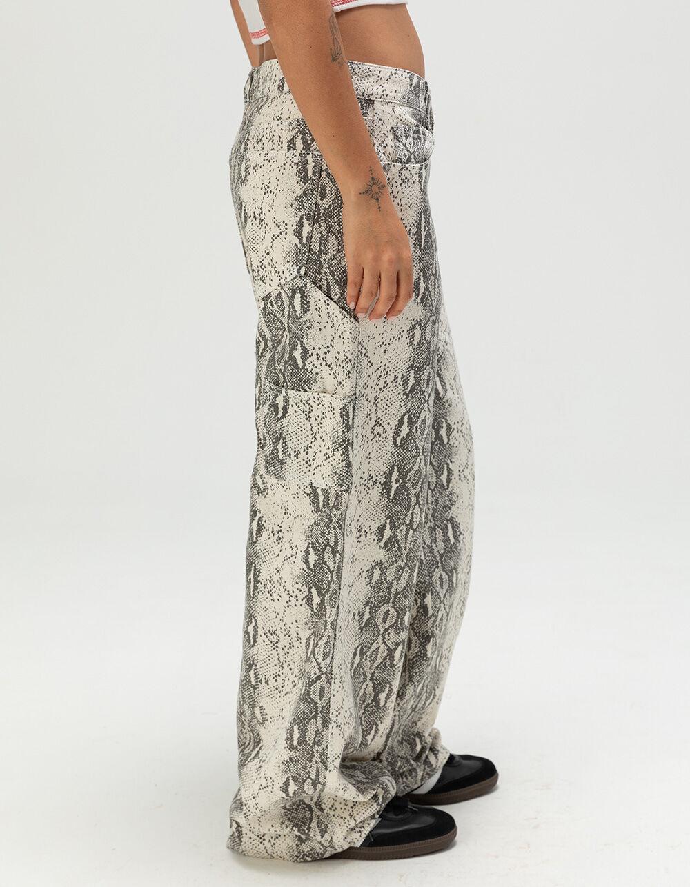 RSQ Womens Low Rise Snake Baggy Carpenter Pants - SNAKE Product Image
