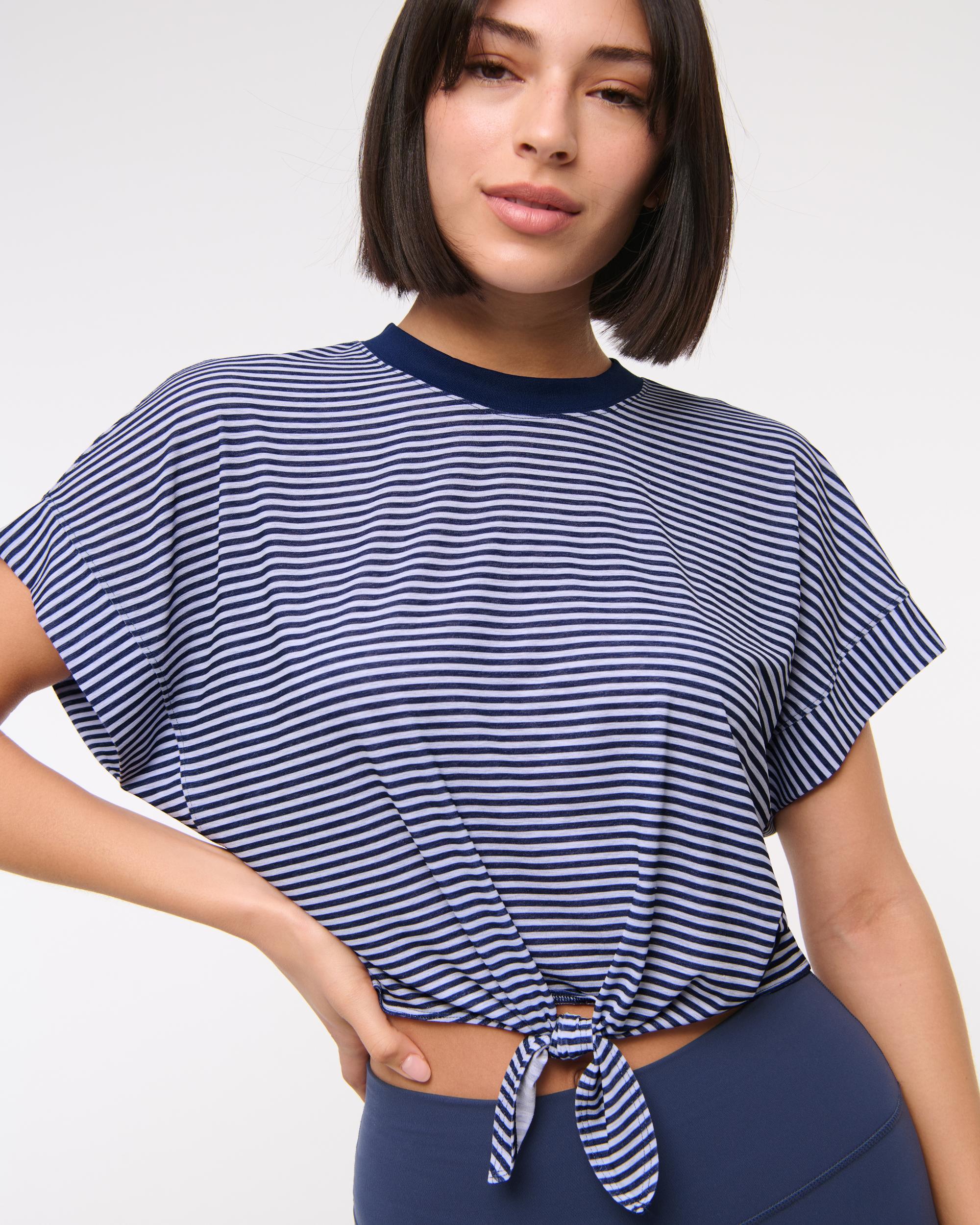 YPB Featherweight Tie-Front Tee Product Image