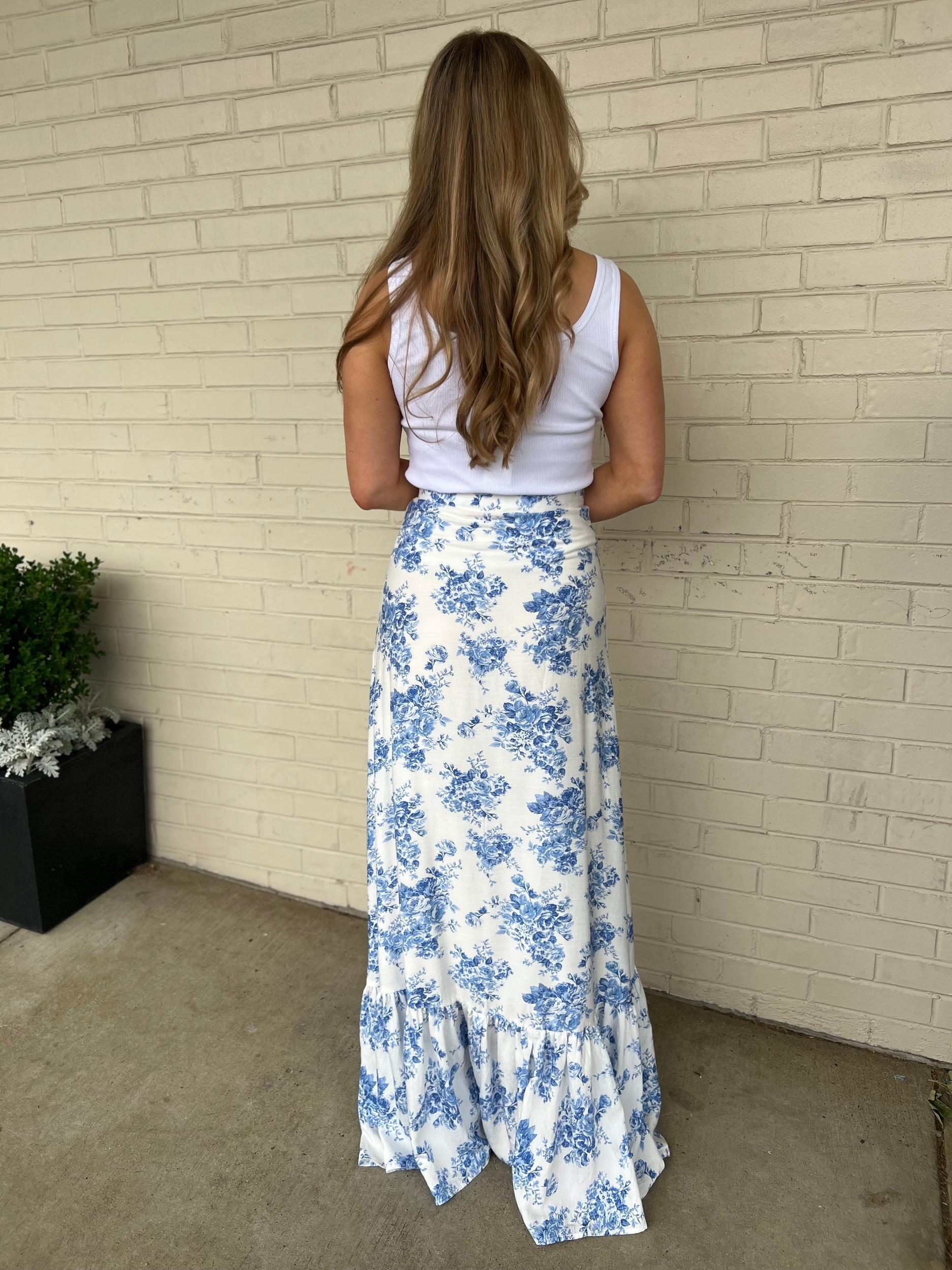 Mika Floral Ruffle Maxi Skirt Product Image