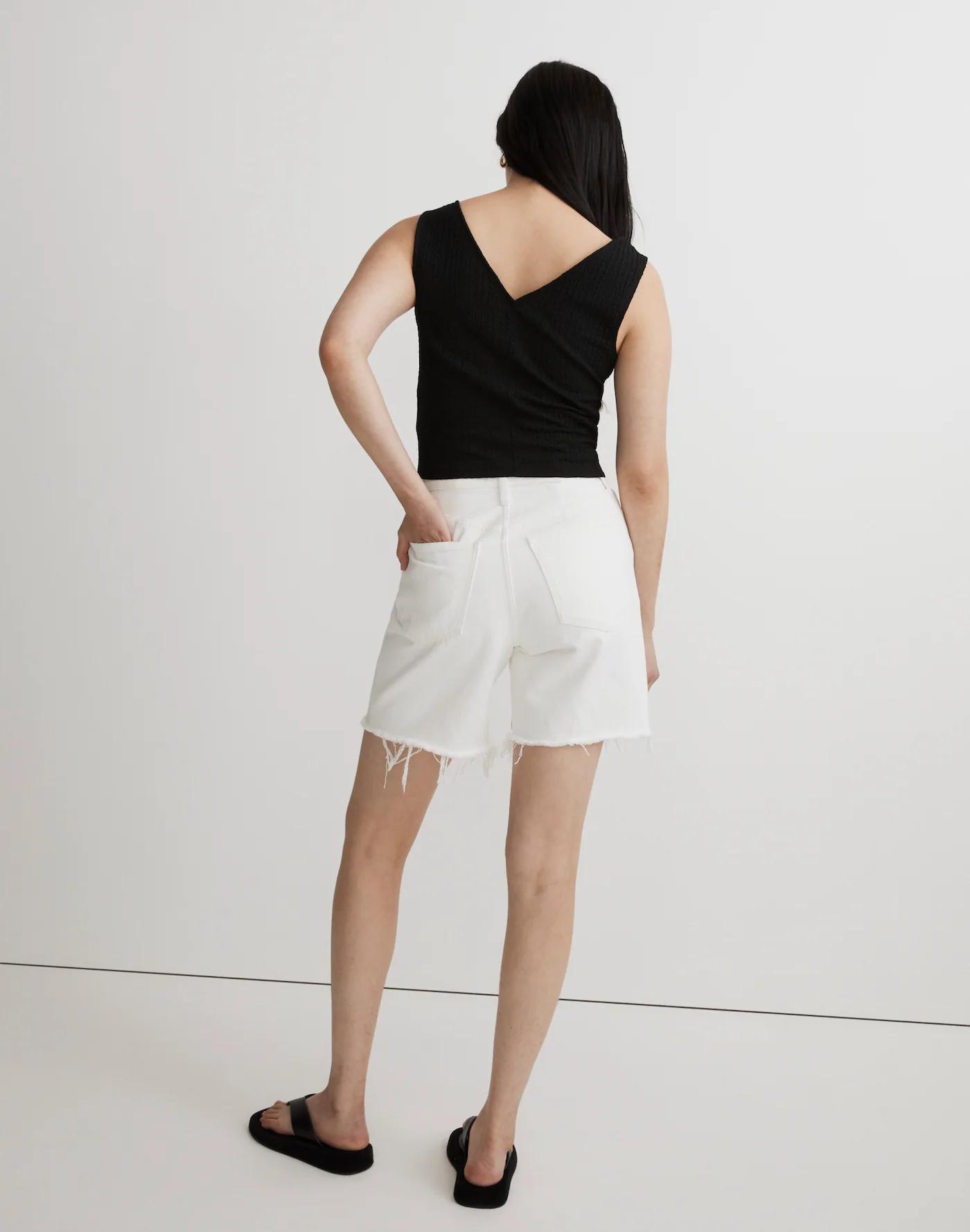 V-Neck Sleeveless Crop Top Product Image