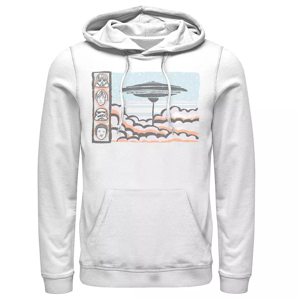 Men's Star Wars Millennium Falcon Water Color Sketch Poster Hoodie,  Product Image