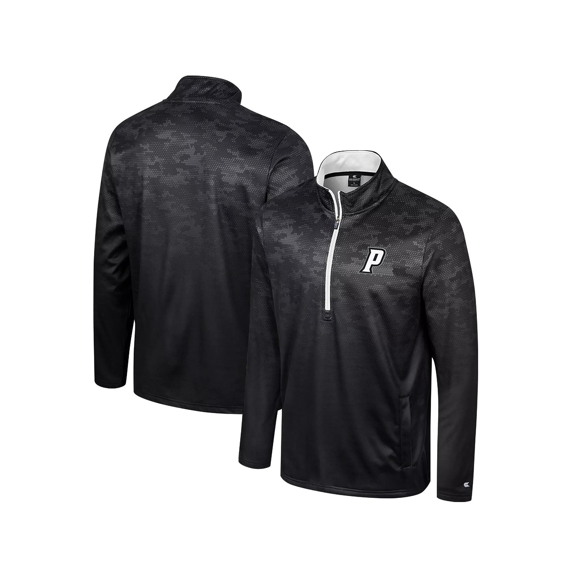 Men's Colosseum Black Providence Friars The Machine Half-Zip Jacket,  Product Image