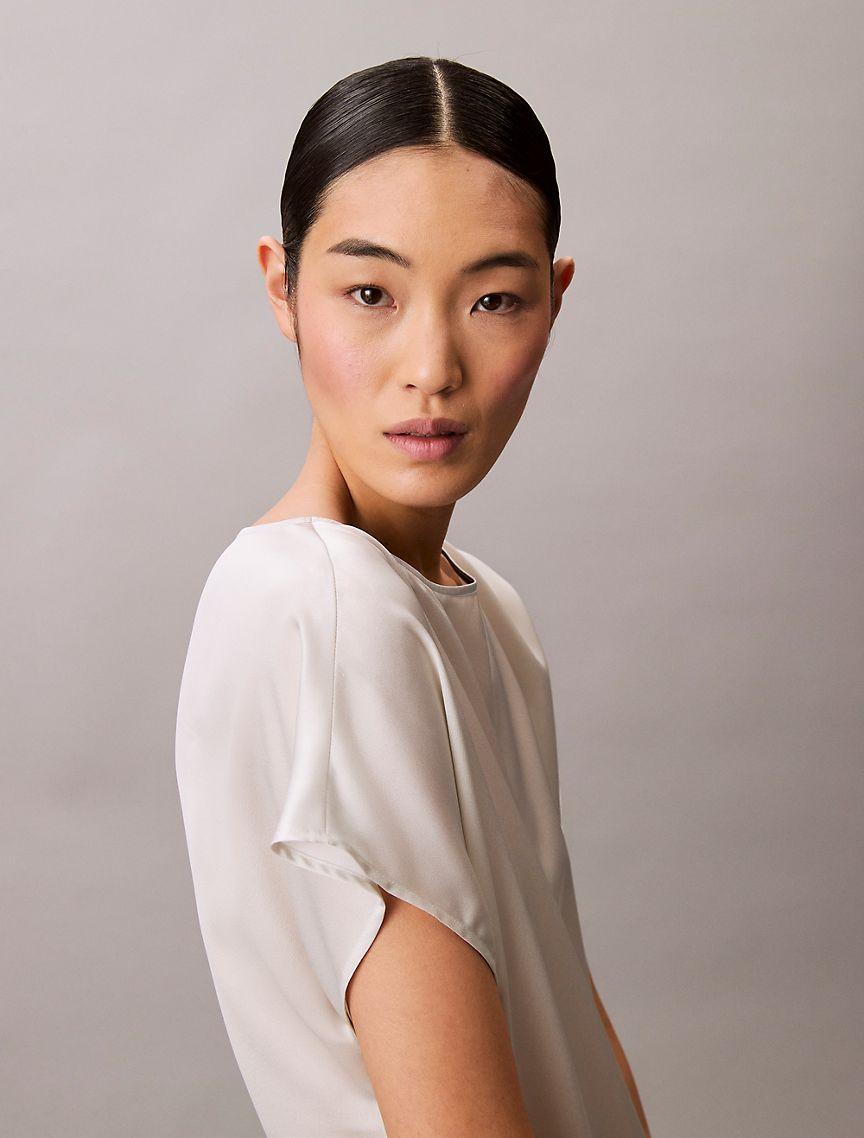 Gradient Satin Midi Dress Product Image