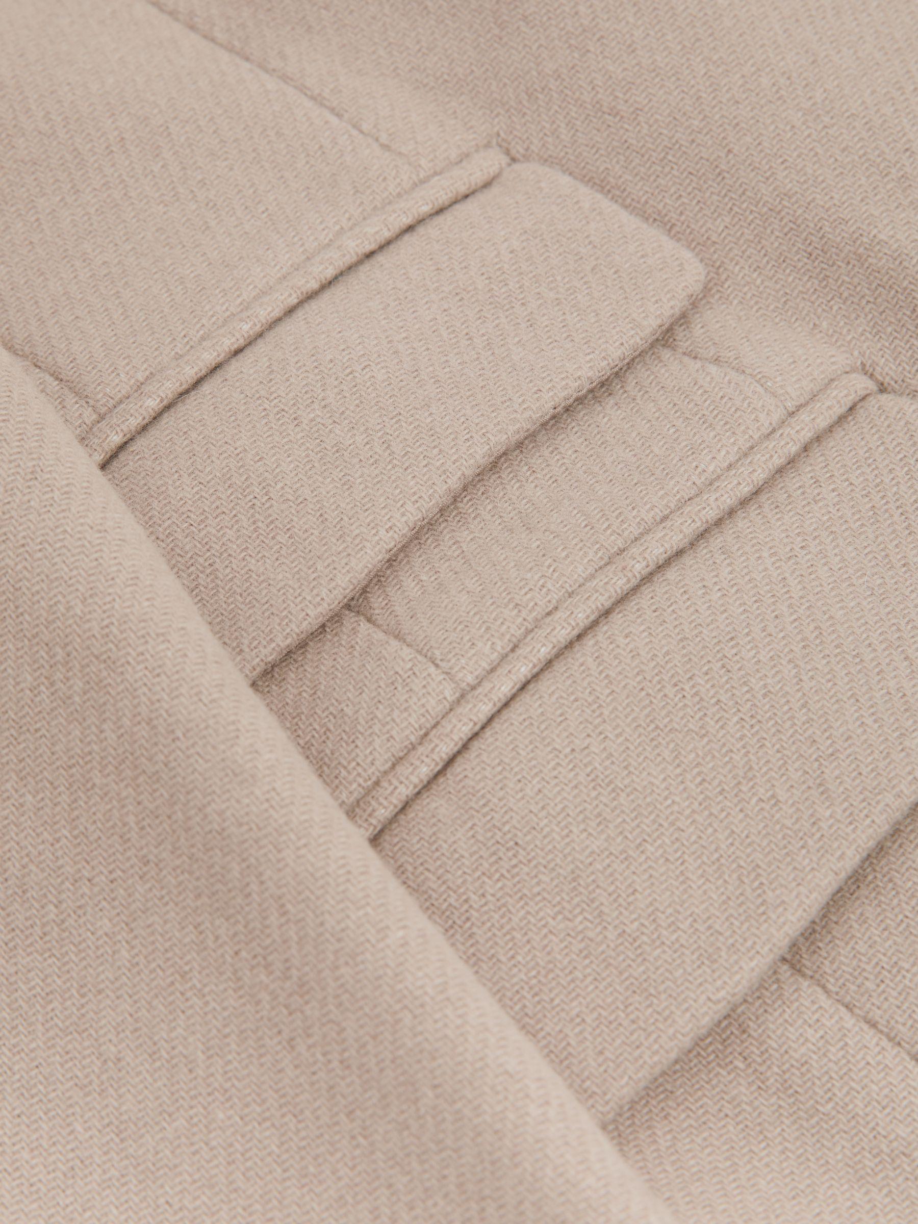 Wool-Blend Coat in Stone Product Image