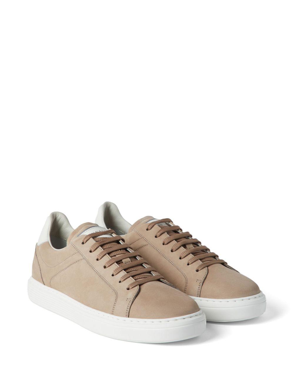 suede lace-up sneakers Product Image