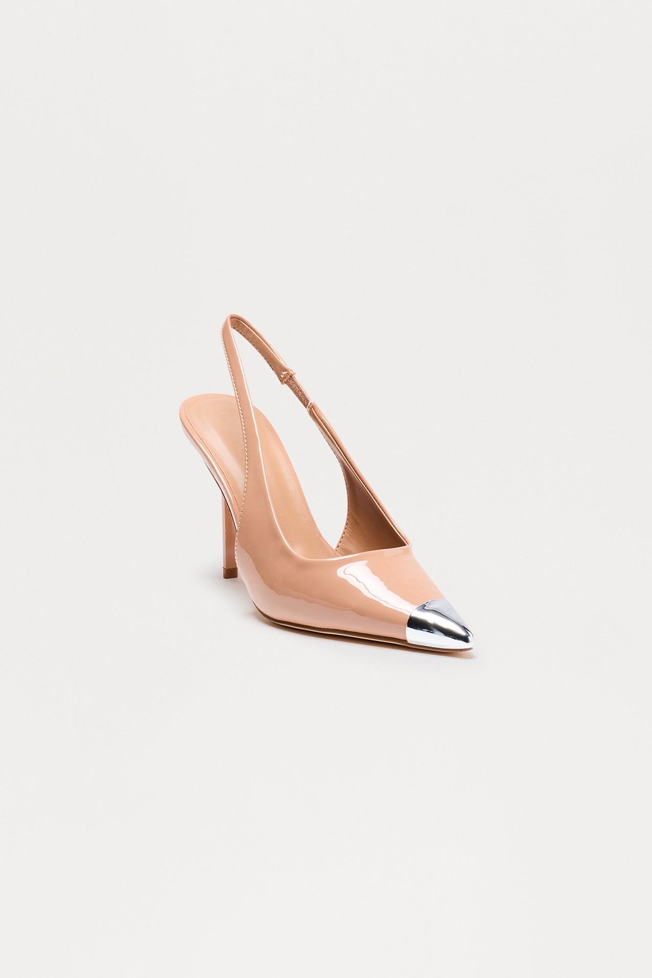 Luxton Hardware Slingback Pumps - Natural Female Product Image