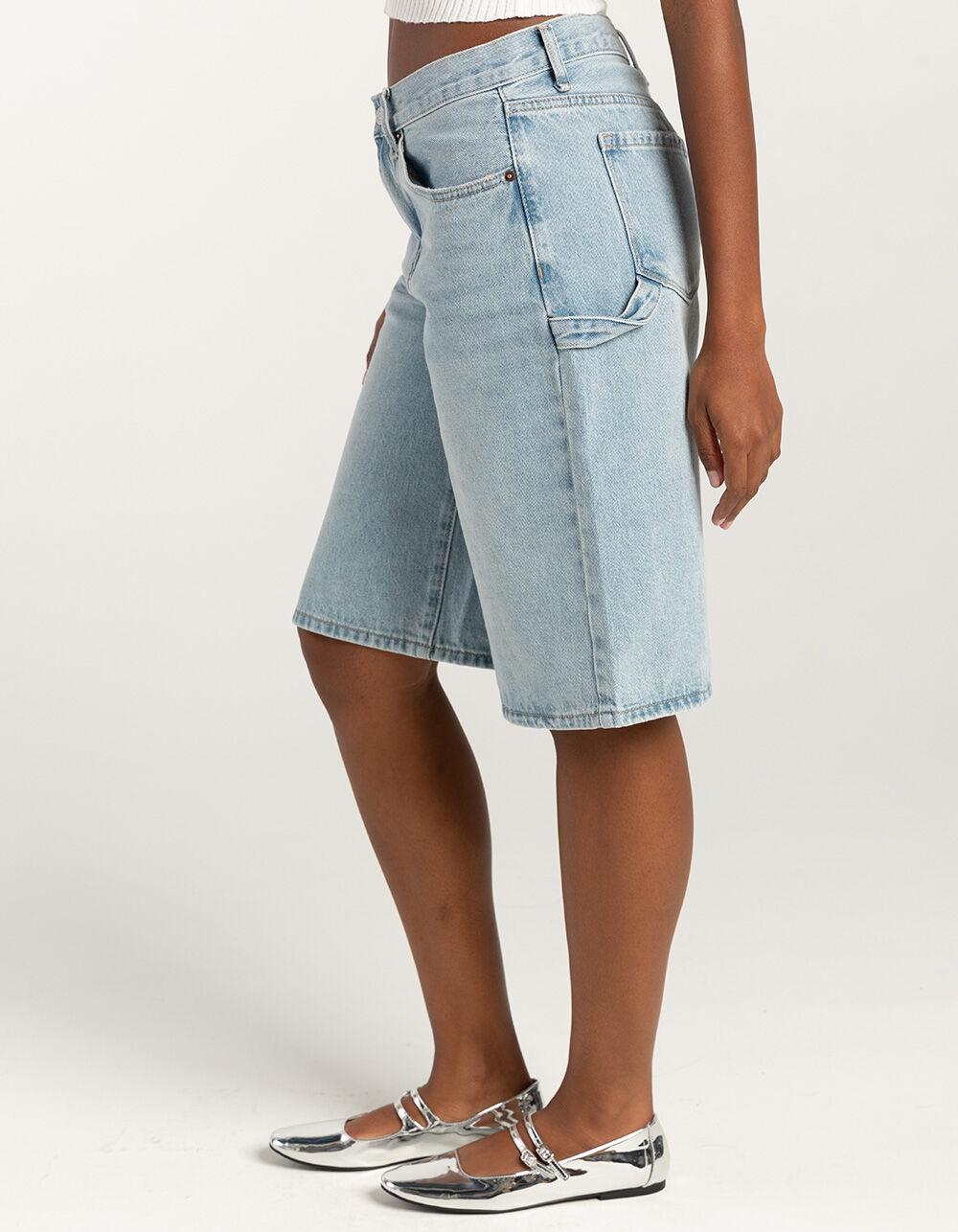 RSQ Womens Baggy Carpenter Jorts - LIGHT WASH Product Image