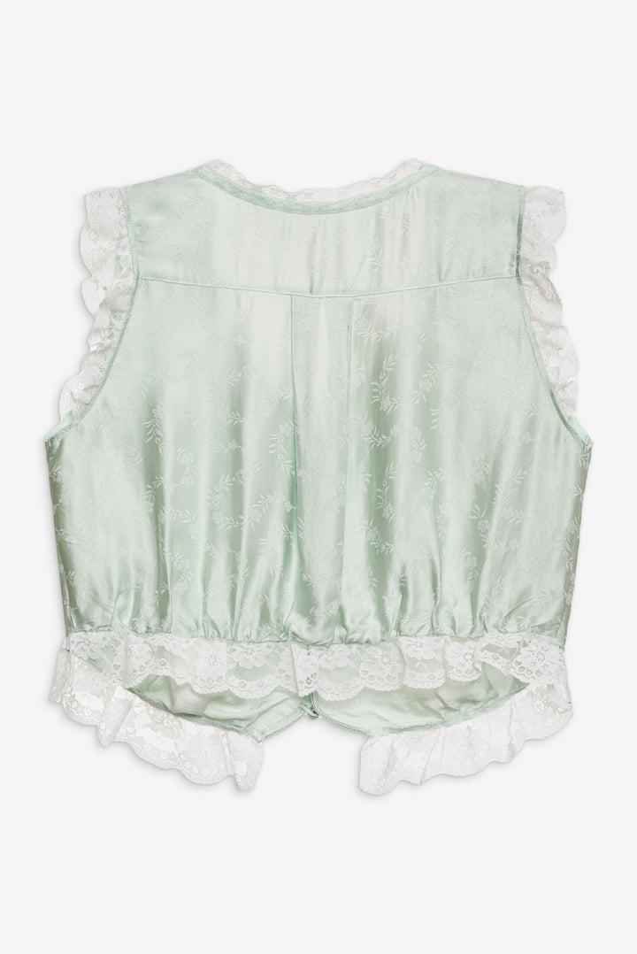 Mint Twist Jacquard Mini Skirt — Mint Product Image