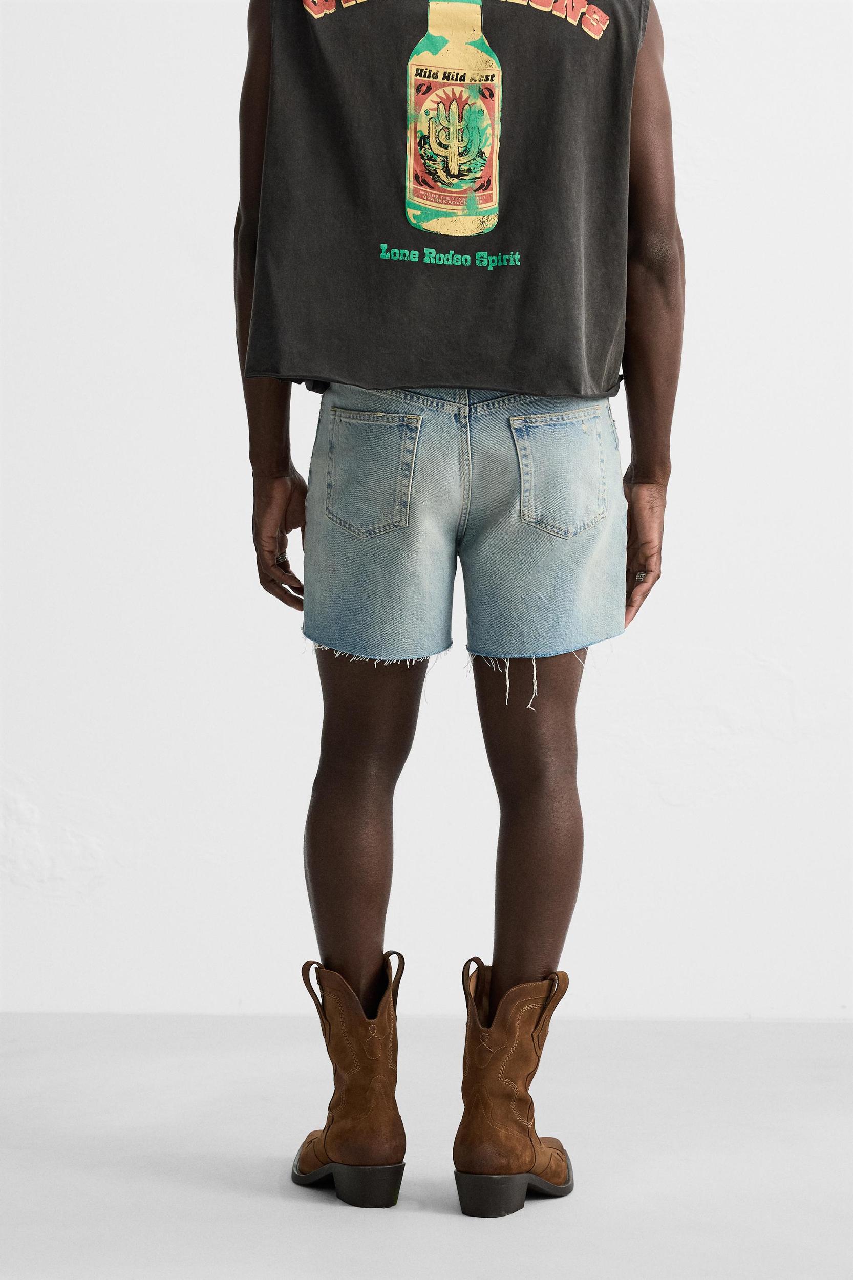 DENIM MINI SHORTS Product Image