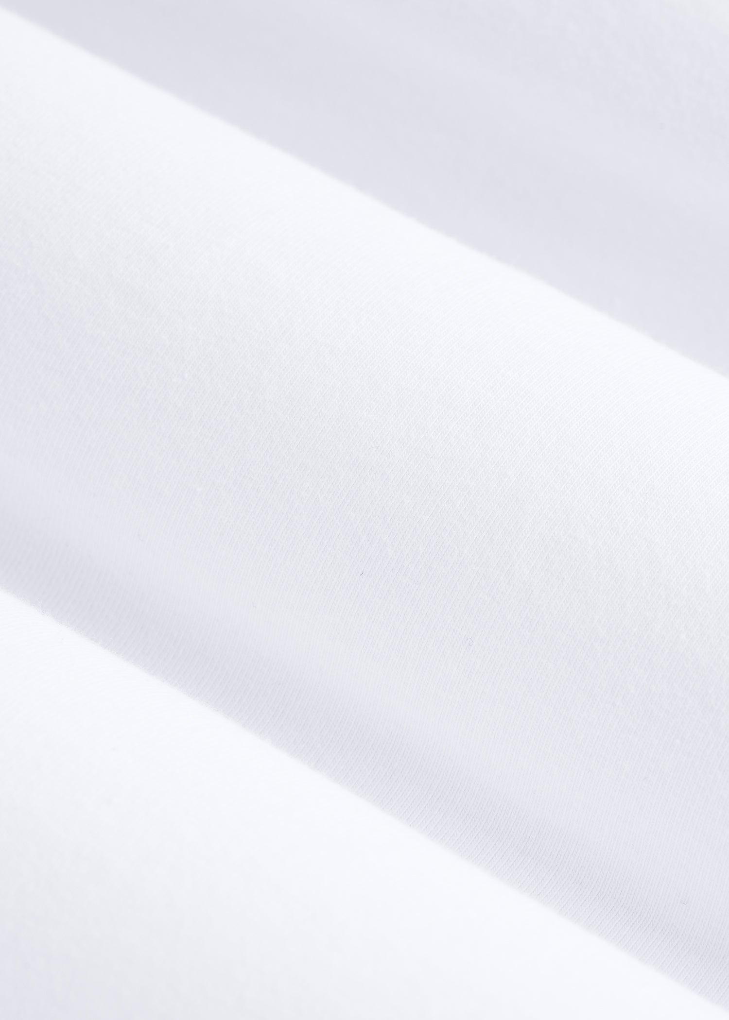 Cotton Blend Square Neck Bodysuit for Tall Women in White Female Product Image