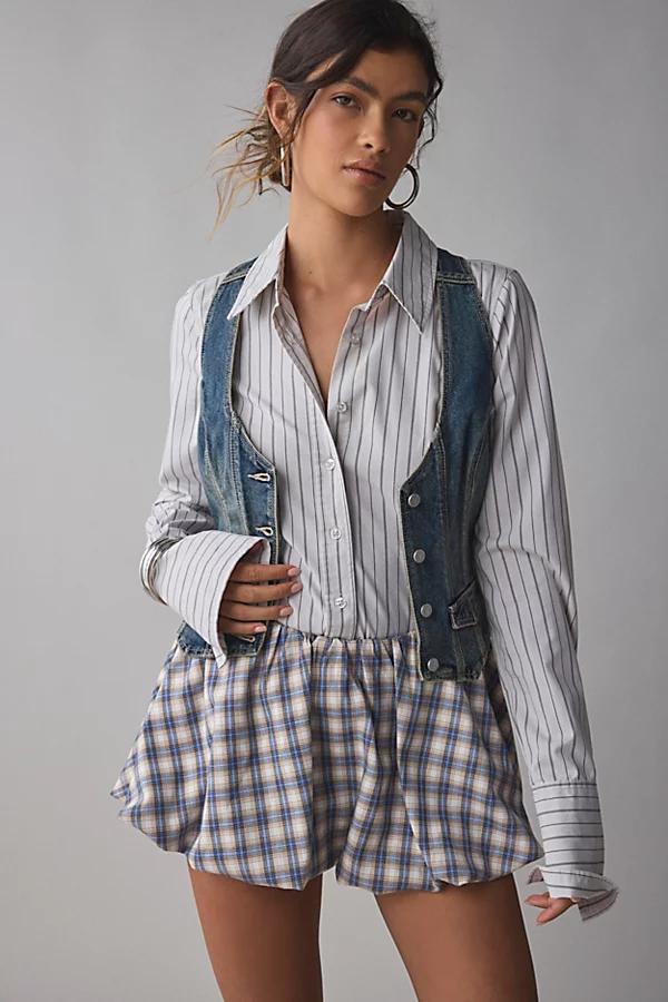 Kimchi Blue Anne Bubble Mini Skort Womens at Urban Outfitters Product Image