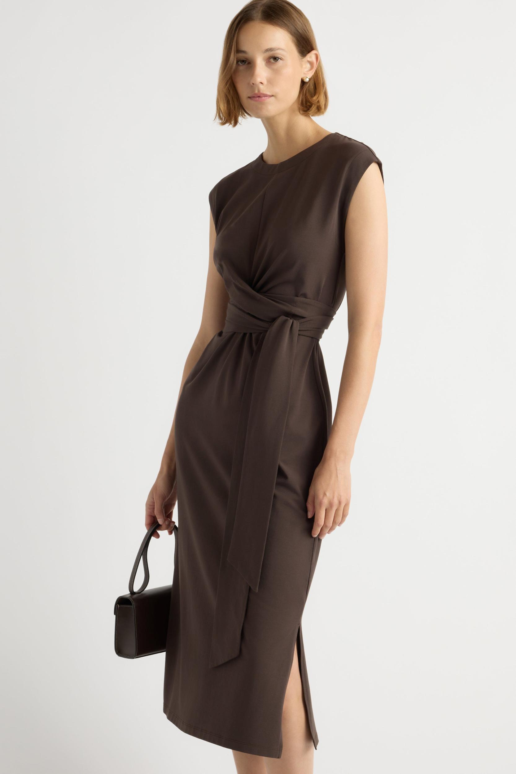 Fei Tie-Front Organic Cotton Dress (Petite) Product Image