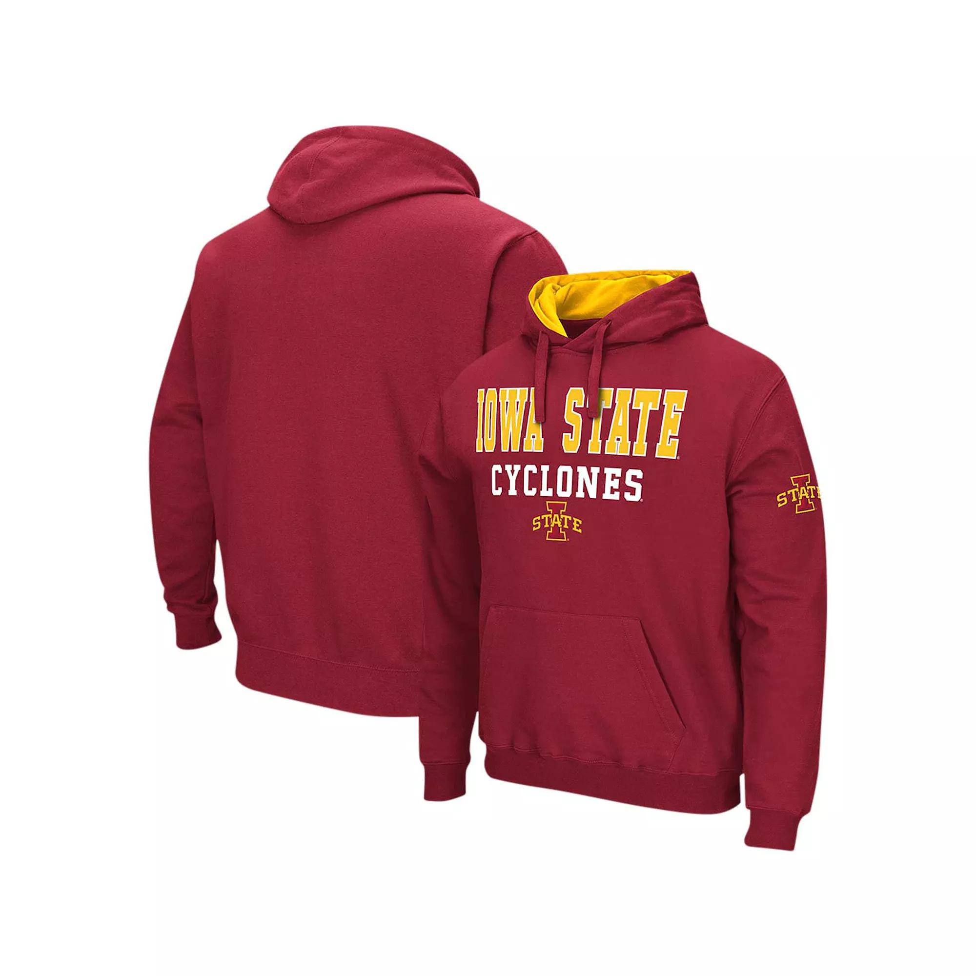 Men's Colosseum Cardinal Iowa State Cyclones Sunrise Pullover Hoodie,  Product Image