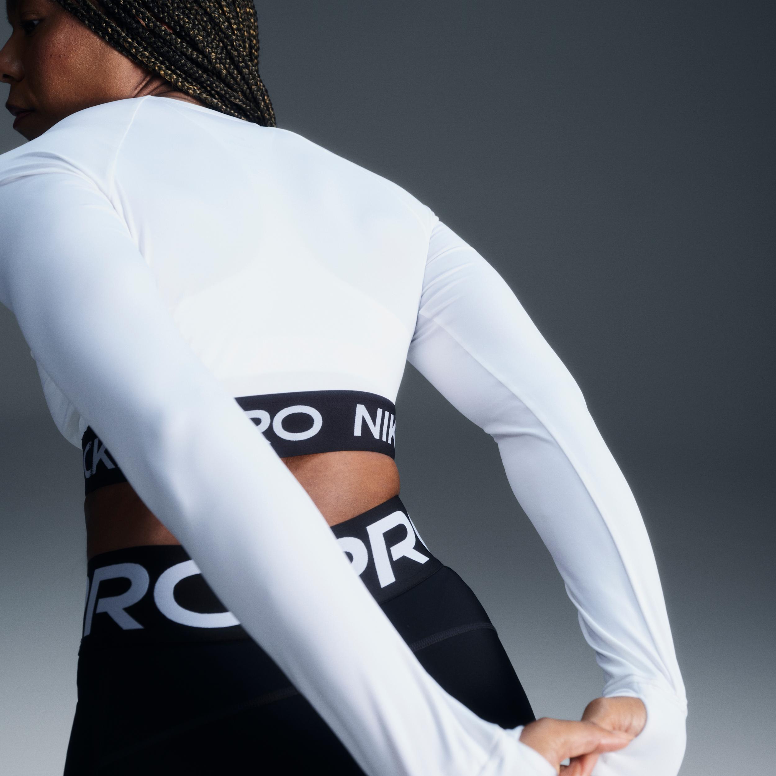 Women's Nike Pro Dri-FIT Cropped Long-Sleeve Top Product Image
