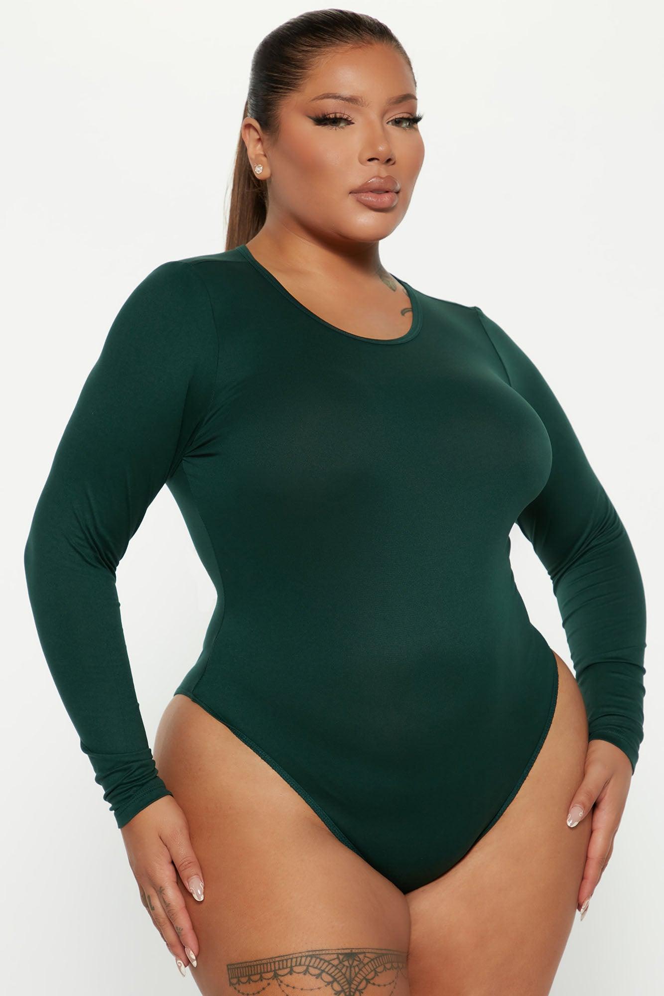 Don't Be Basic Bodysuit - Hunter Product Image