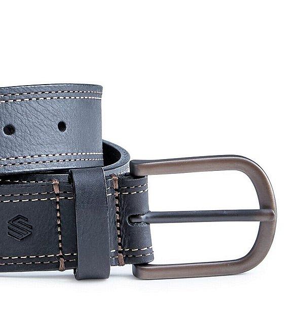 Johnston & Murphy Men's Double Contrast Stitched Belt Product Image