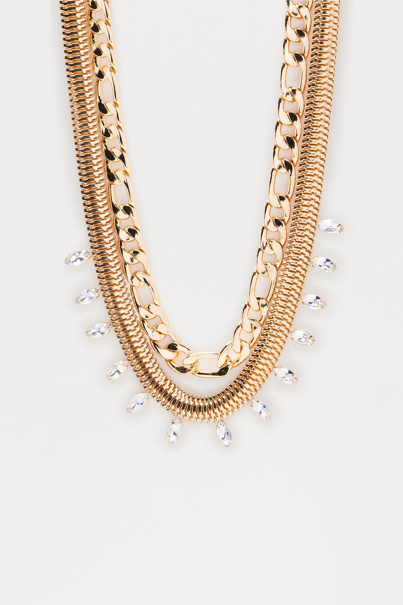 Searching For You Layered Necklace - Gold Female Product Image
