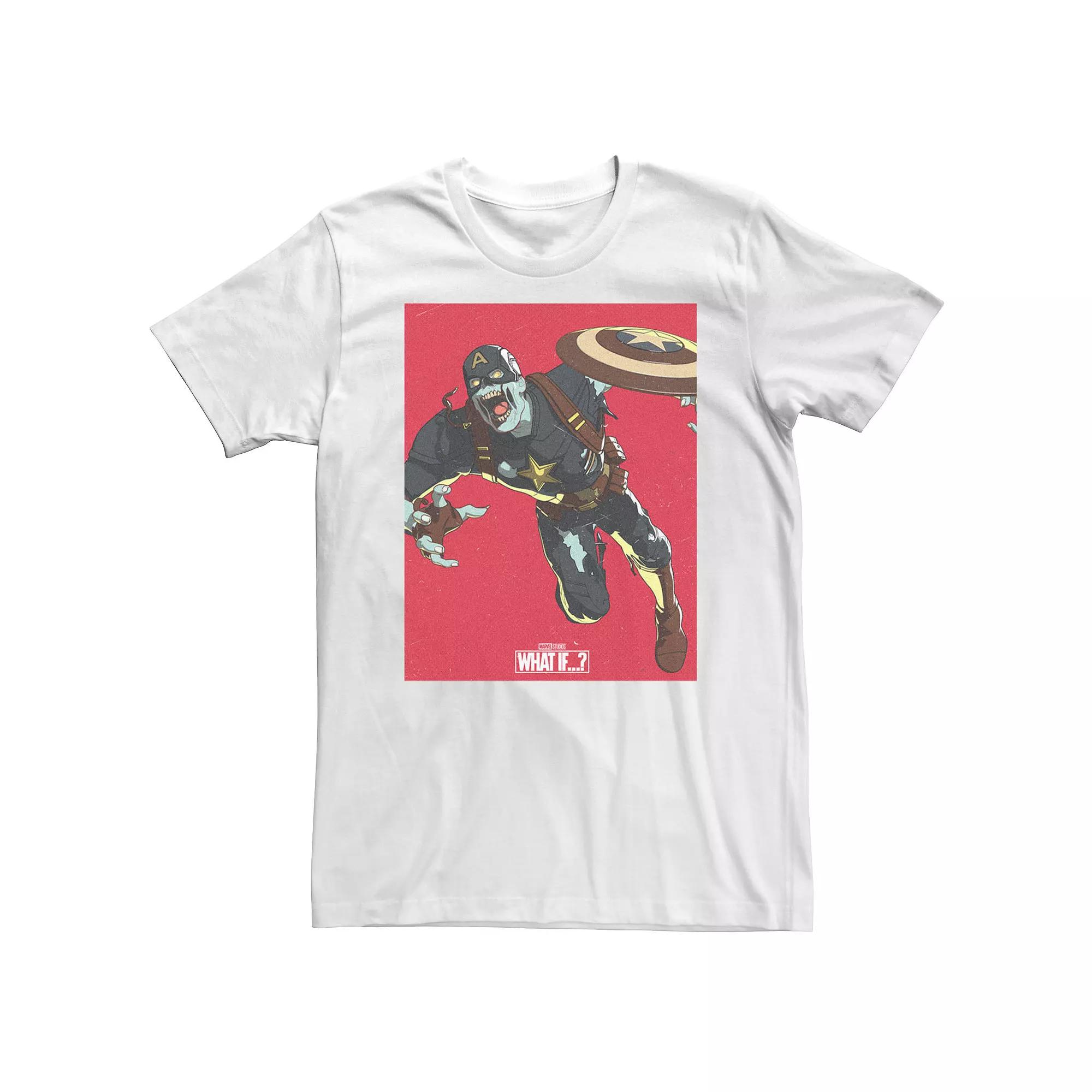 Big & Tall Marvel What If Captain America Zombie Cover Tee, Men's,  Product Image