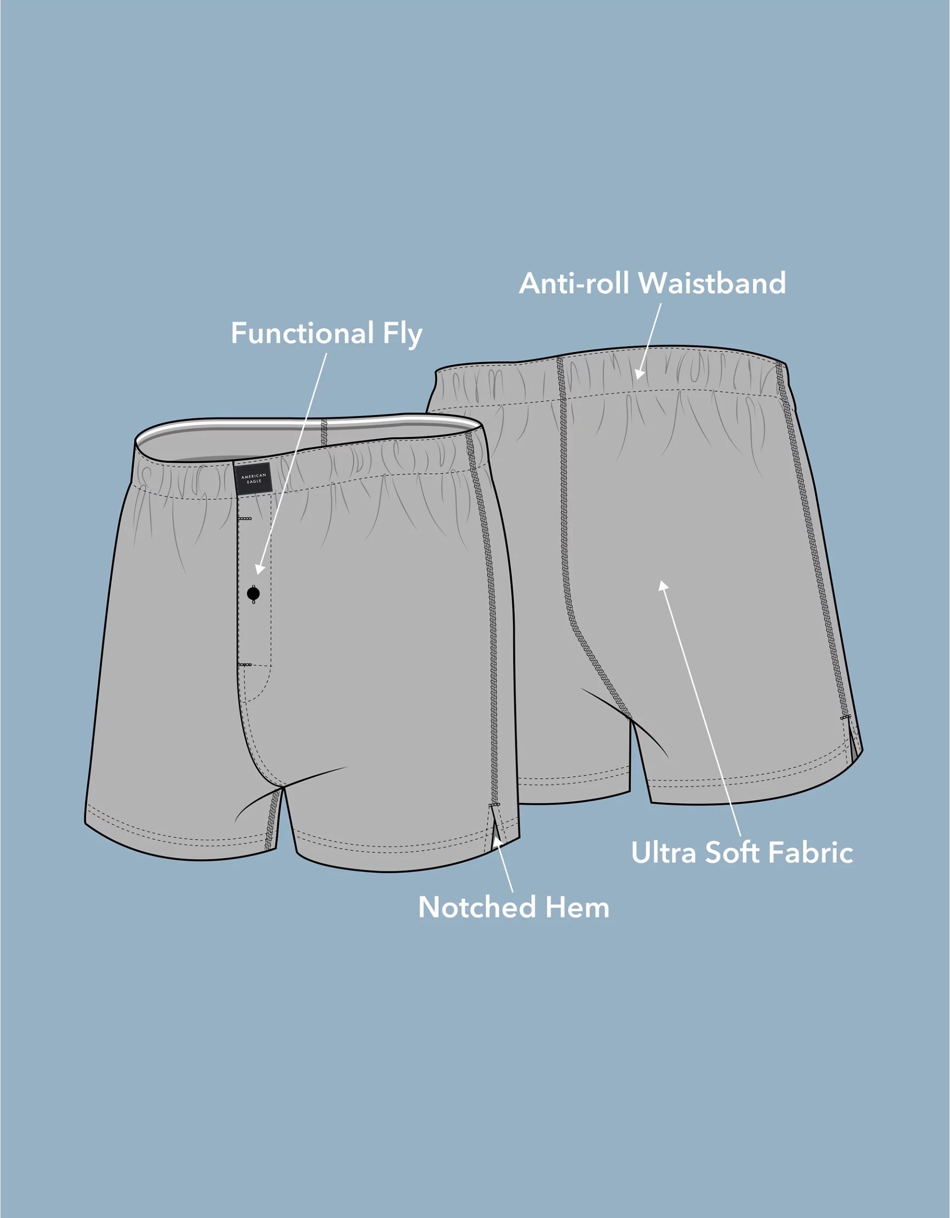 AEO Men's Tropical Toucan 4.5" Ultra Soft Boxer Brief Product Image