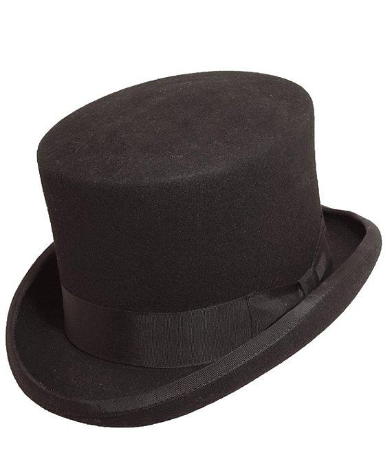 Dorfman Milano Scala Structured Wool Felt 5 1/2#double; Top Hat Product Image