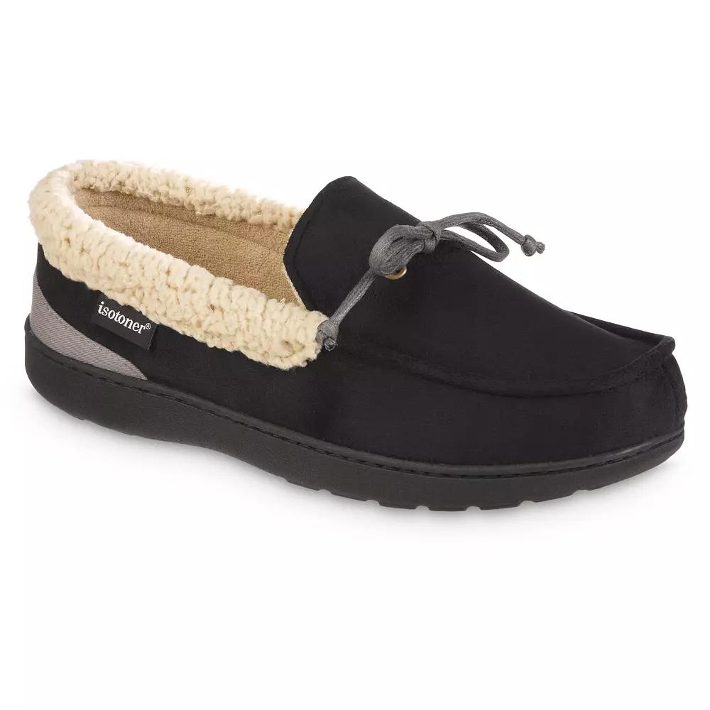 isotoner Gel Infused Memory Foam Vincent Men's Moccasin Slippers,  Product Image