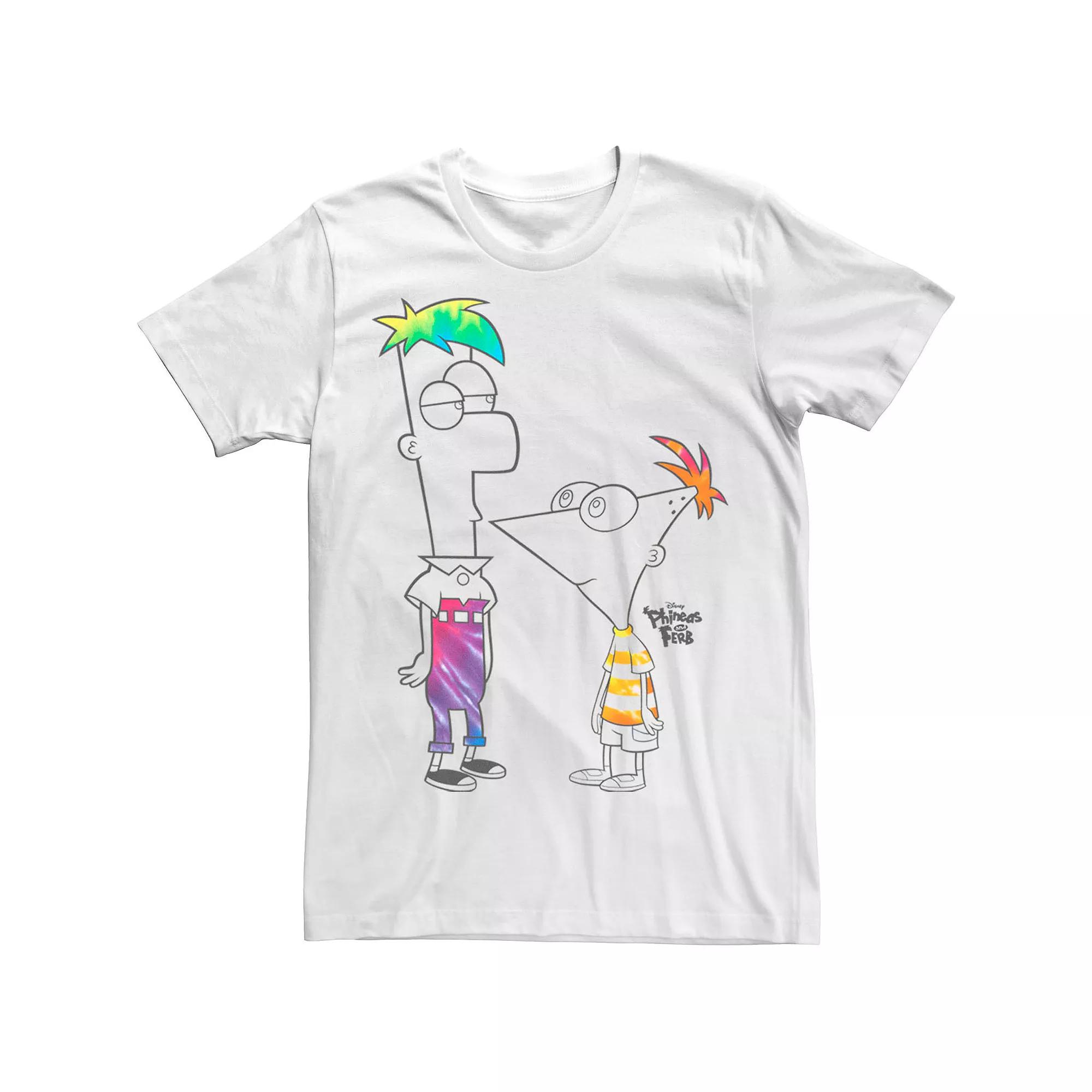 Disney's Phineas And Ferb Boys Of Tie Dye Men's Tee,  Product Image