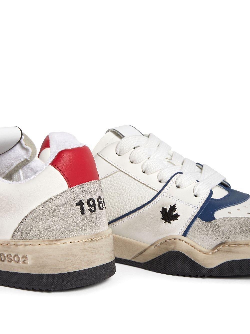 Skate distressed lace-up sneakers Product Image