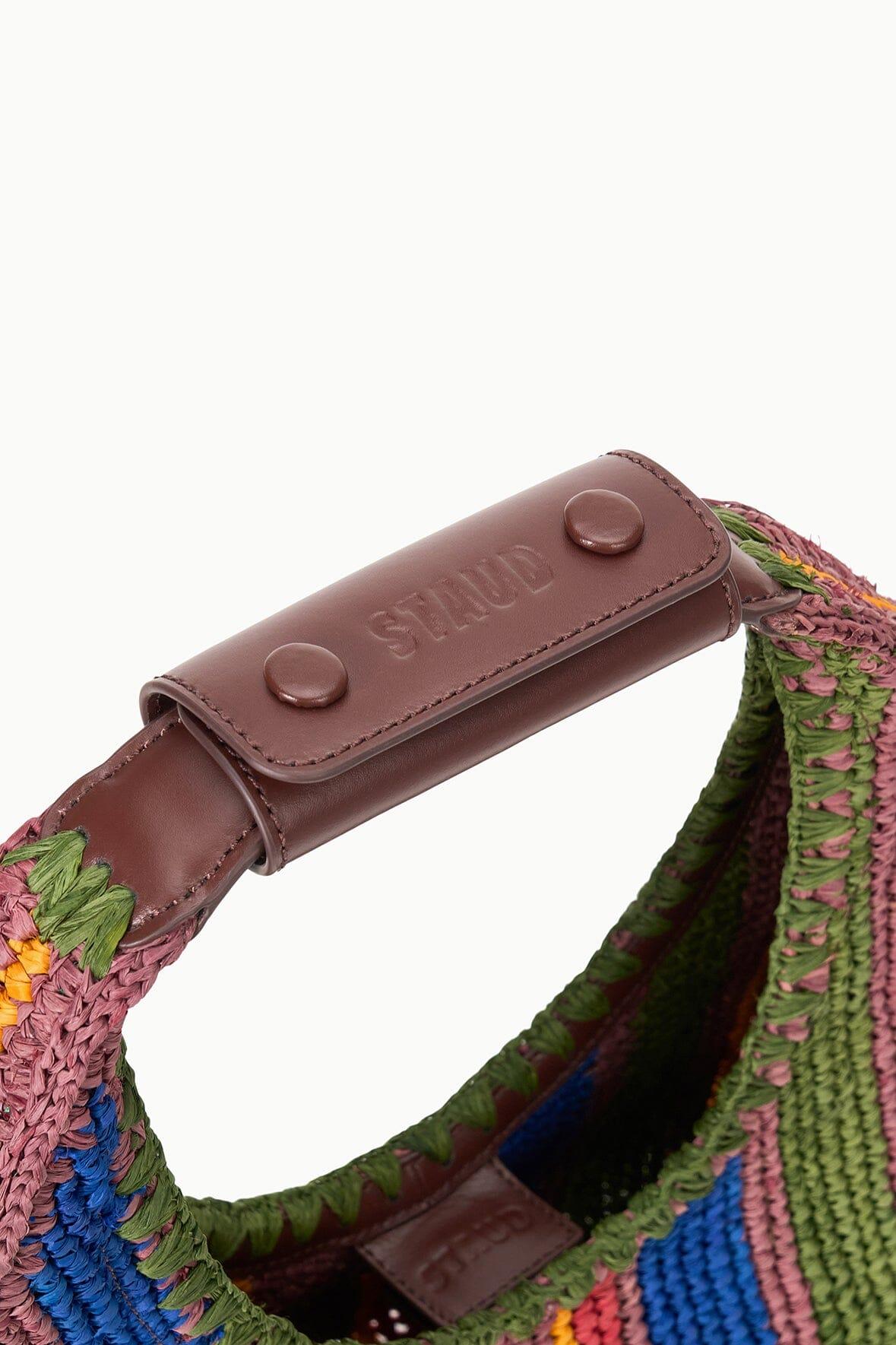 MOON RAFFIA BAG | JUNGLE STRIPE RAFFIA Product Image