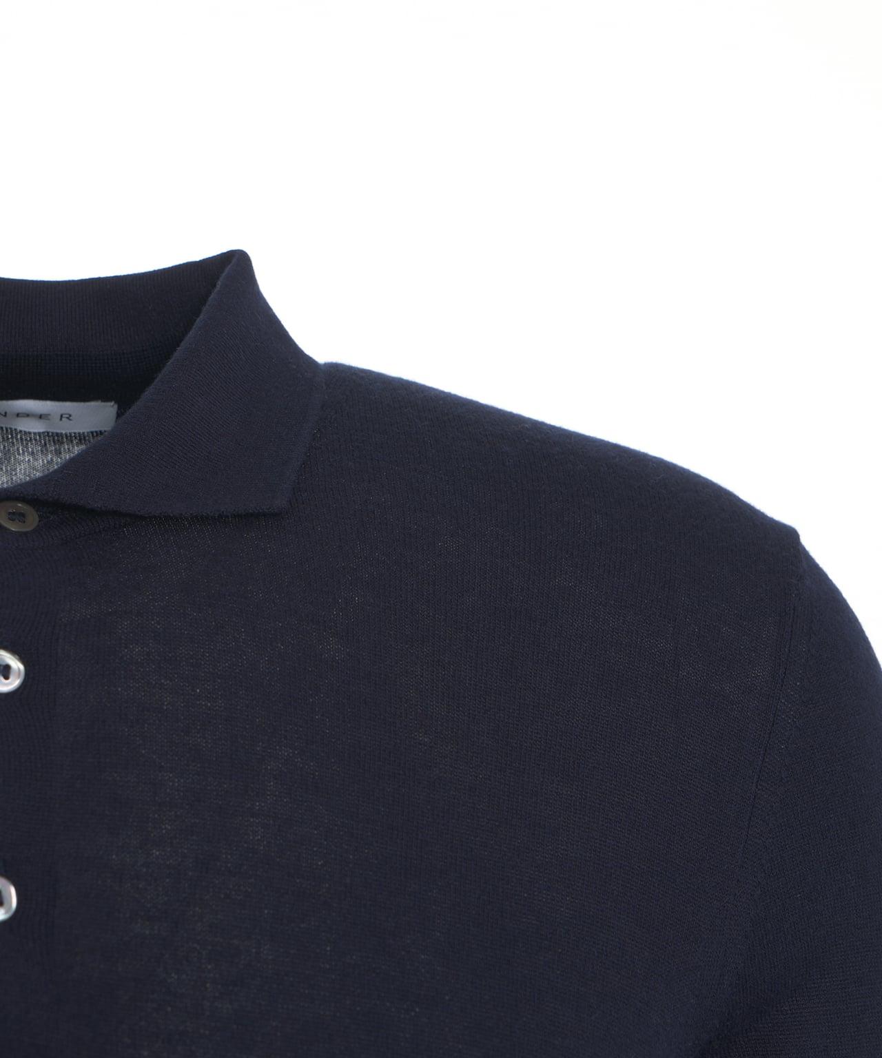 Silk blend polo shirt Product Image