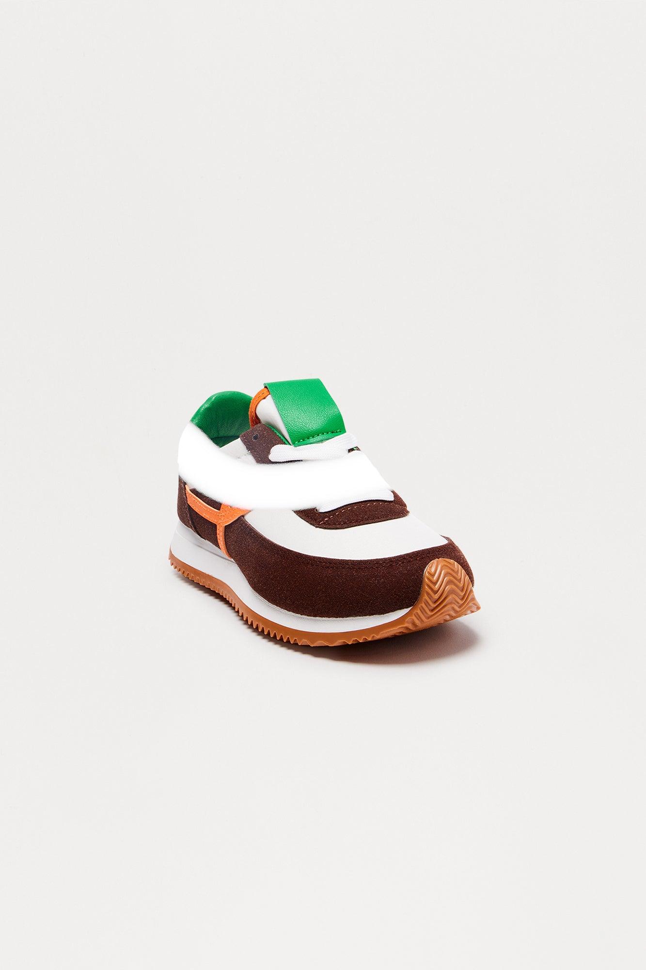 Conway Faux Suede Platform Sneakers - Brown Combo Female Product Image