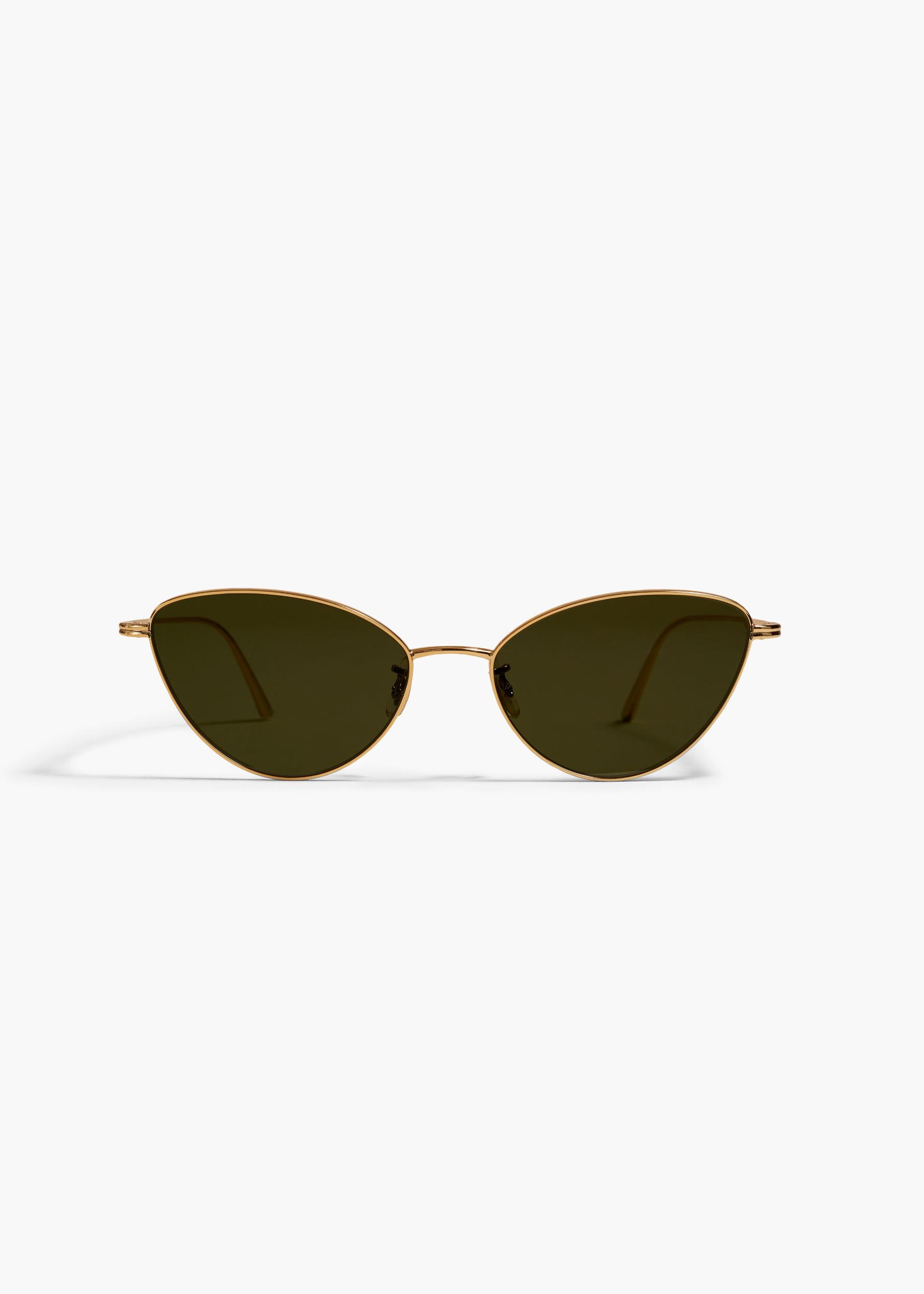 KHAITE x Oliver Peoples 1998C in Gold and Vibrant Green Product Image