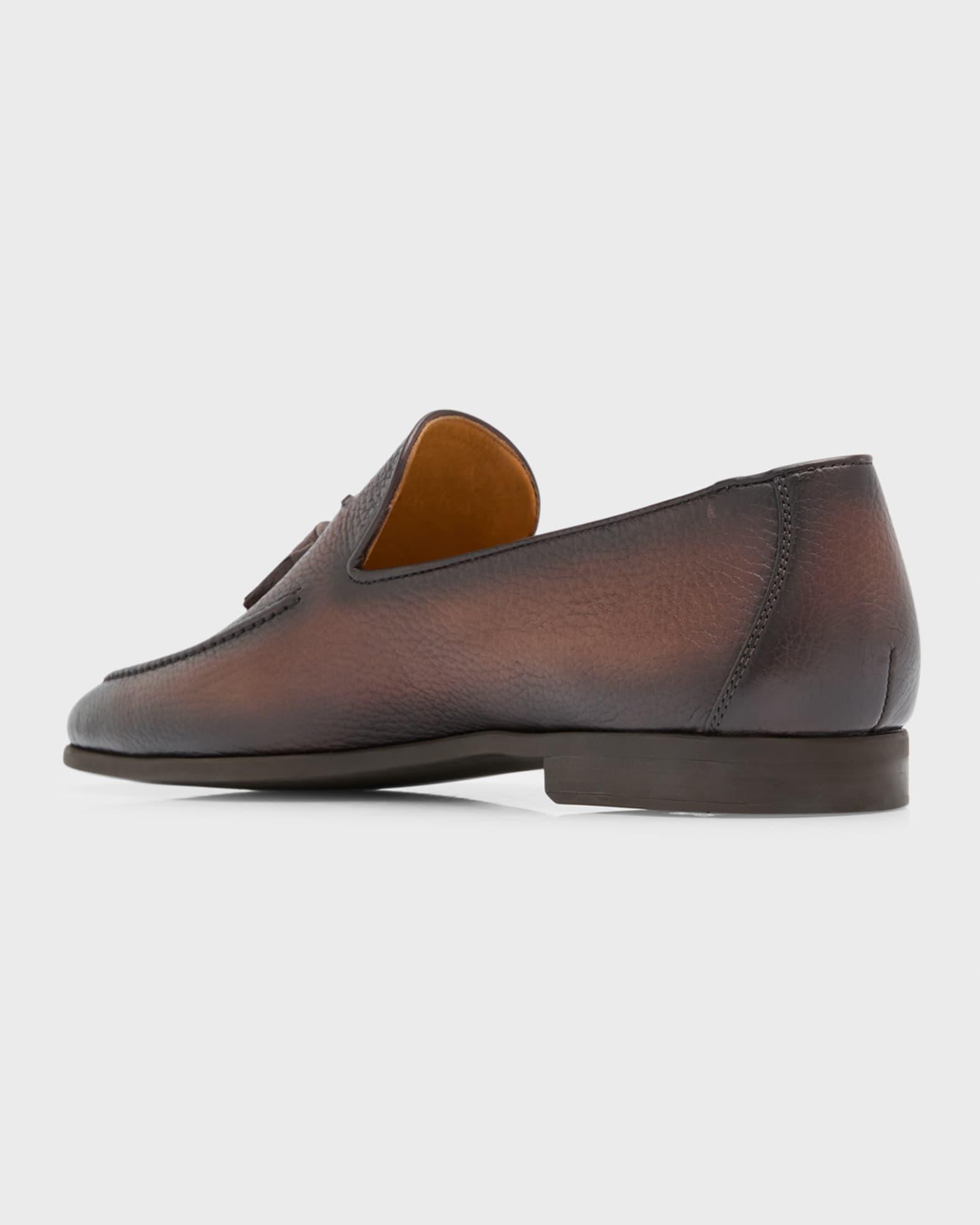 Men's Delray Tassel Burnish Suede Loafers Product Image