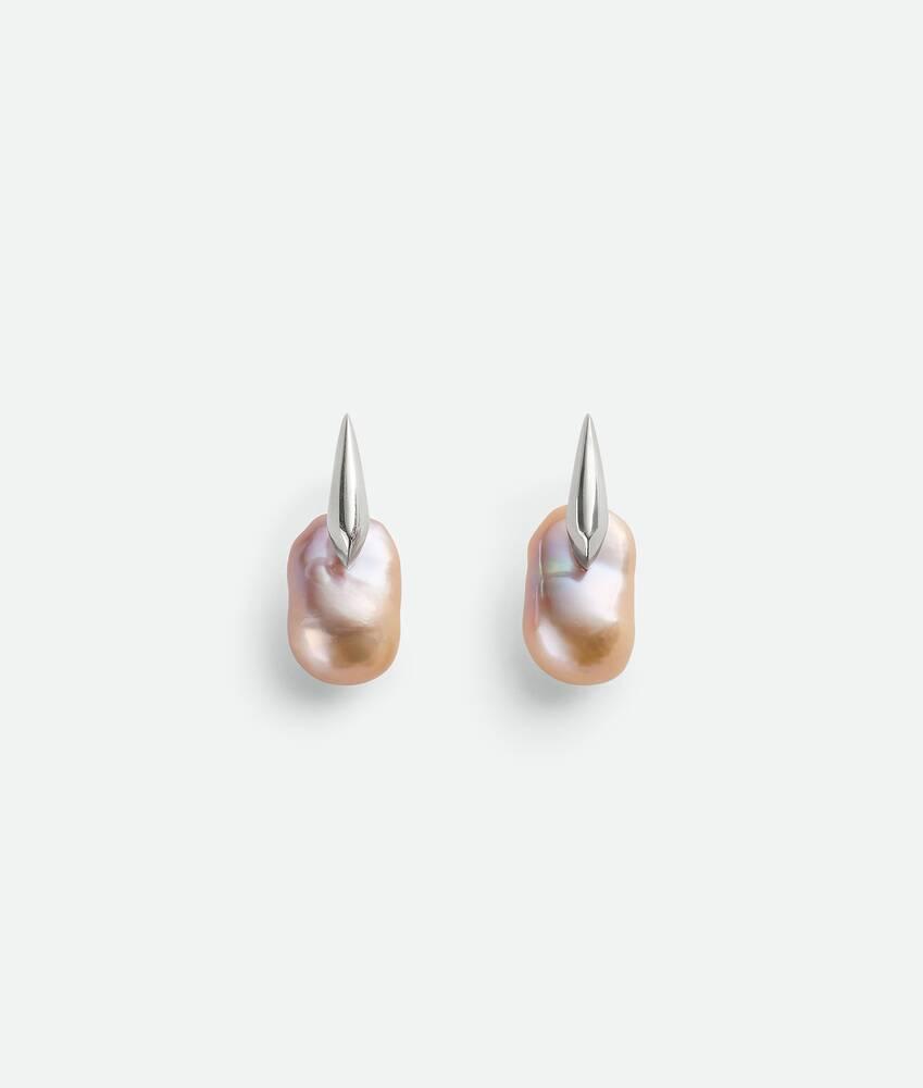 Women's Small Pearl Earrings in Natural pink Product Image