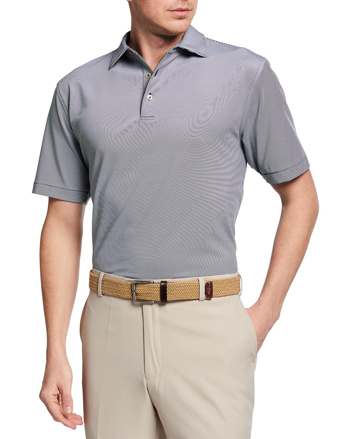Peter Millar Crown Sport Jubilee Classic Fit Short Sleeve Performance Jersey Polo Shirt Product Image