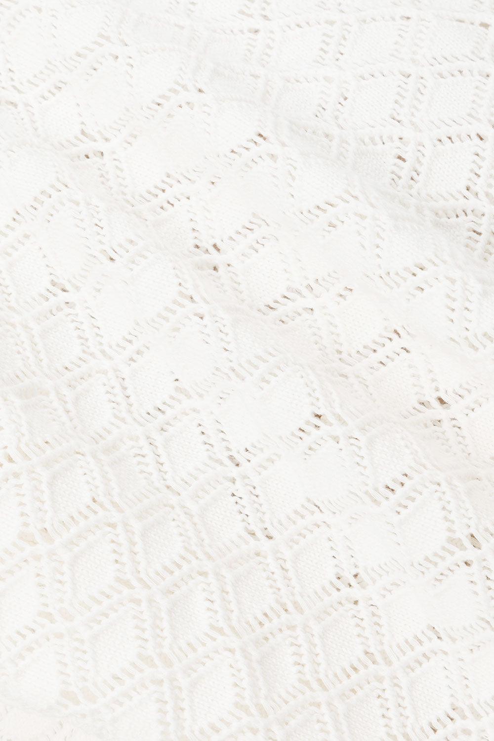 Aya Top - White Knit Product Image