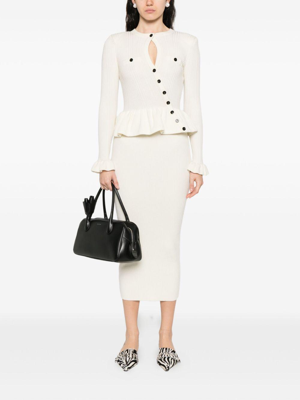 knitted asymmetric midi dress Product Image