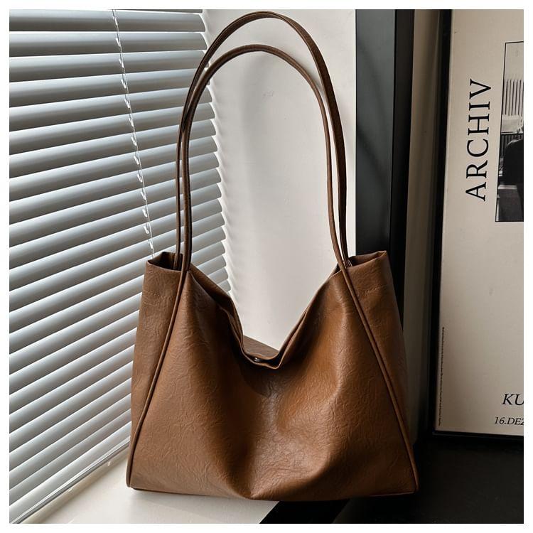 Faux Leather Tote Bag Product Image
