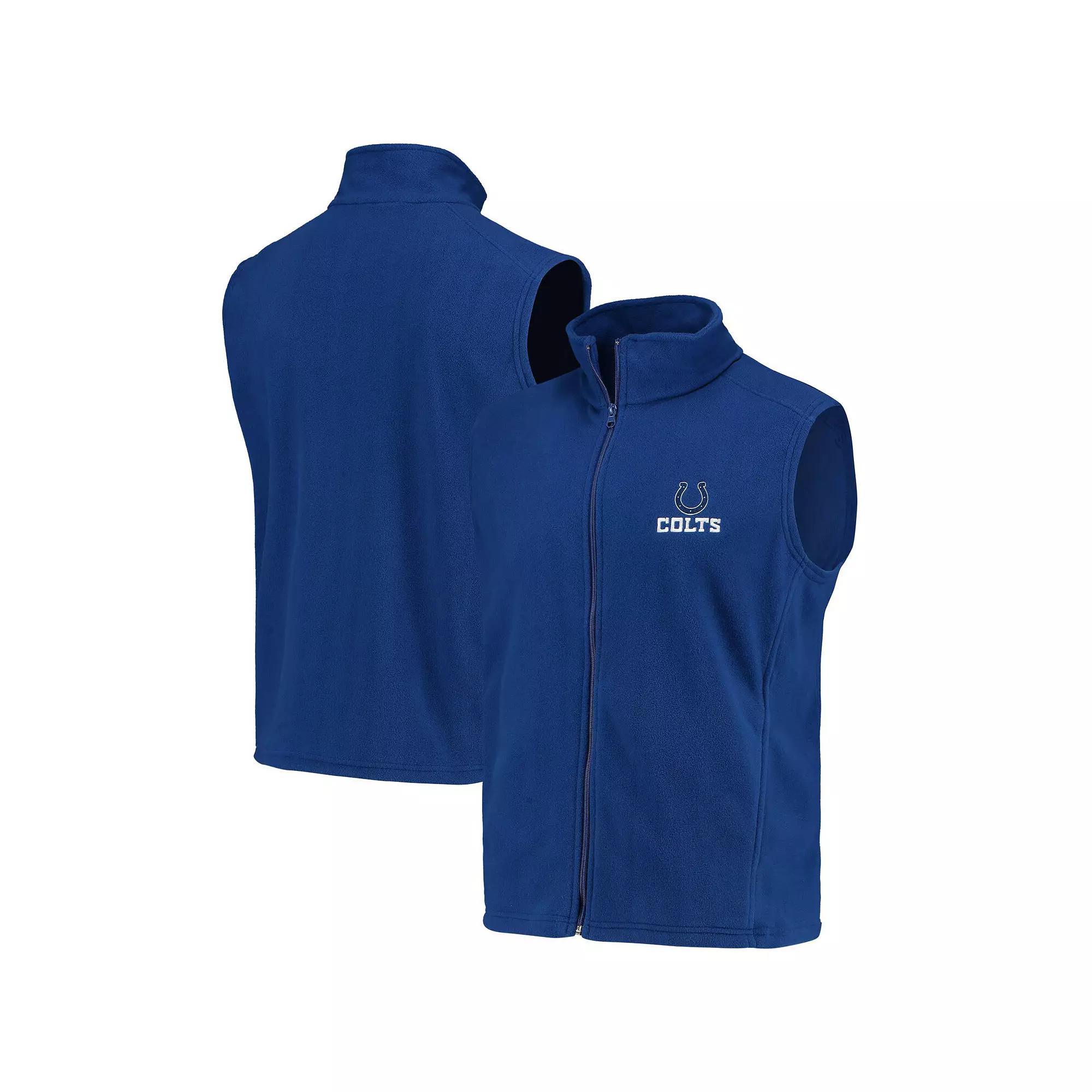 Men's Royal Indianapolis Colts Houston Fleece Full-Zip Vest,  Product Image
