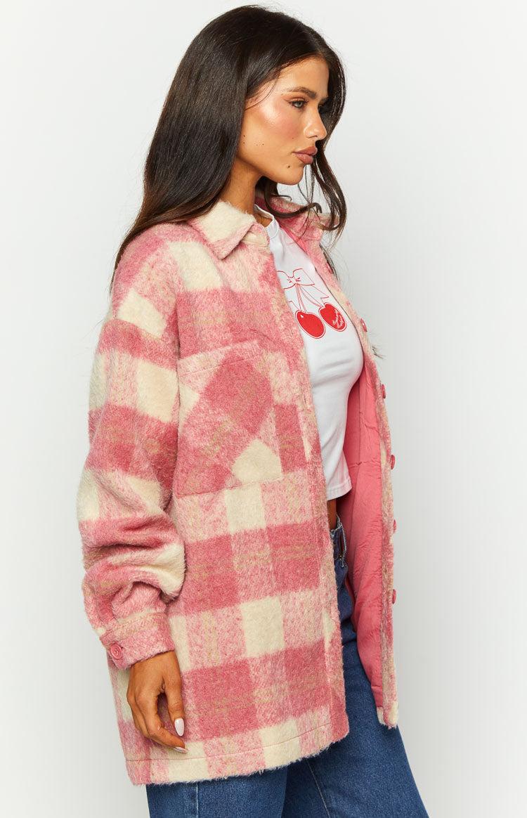 Neve Pink Check Jacket Baby Product Image