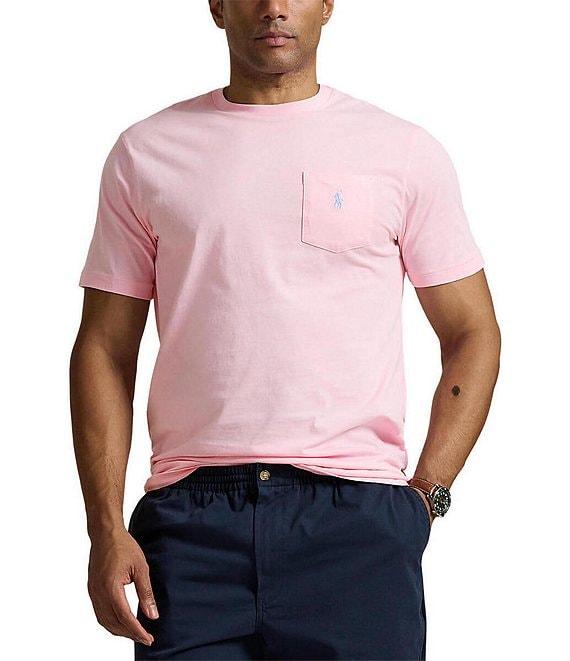 Polo Ralph Lauren Big & Tall Classic Fit Jersey Pocket Crewneck T-Shirt Product Image